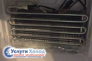 Замерзший испаритель SAMSUNG RL-34ECTS